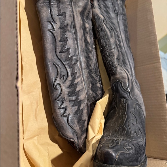 Dan Post 20’ Tall Black Hallie Western Cowboy Boots size 9 - Picture 2 of 8